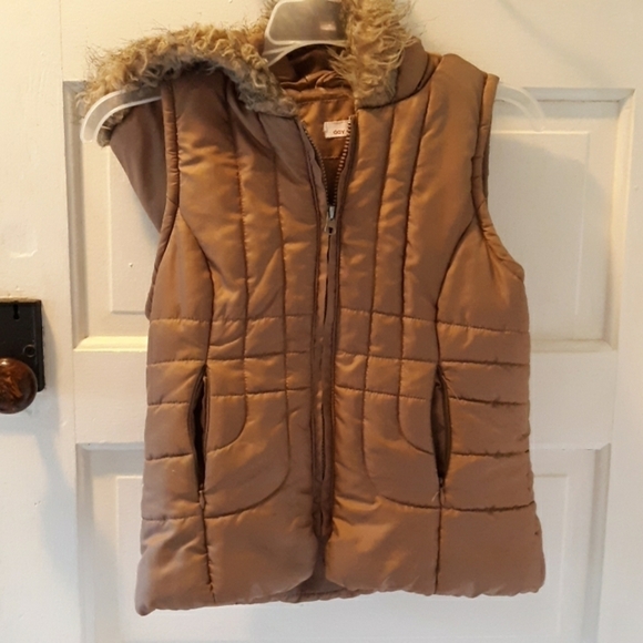 Daydreamer 14 brown puffy jacket vest - Picture 2 of 3